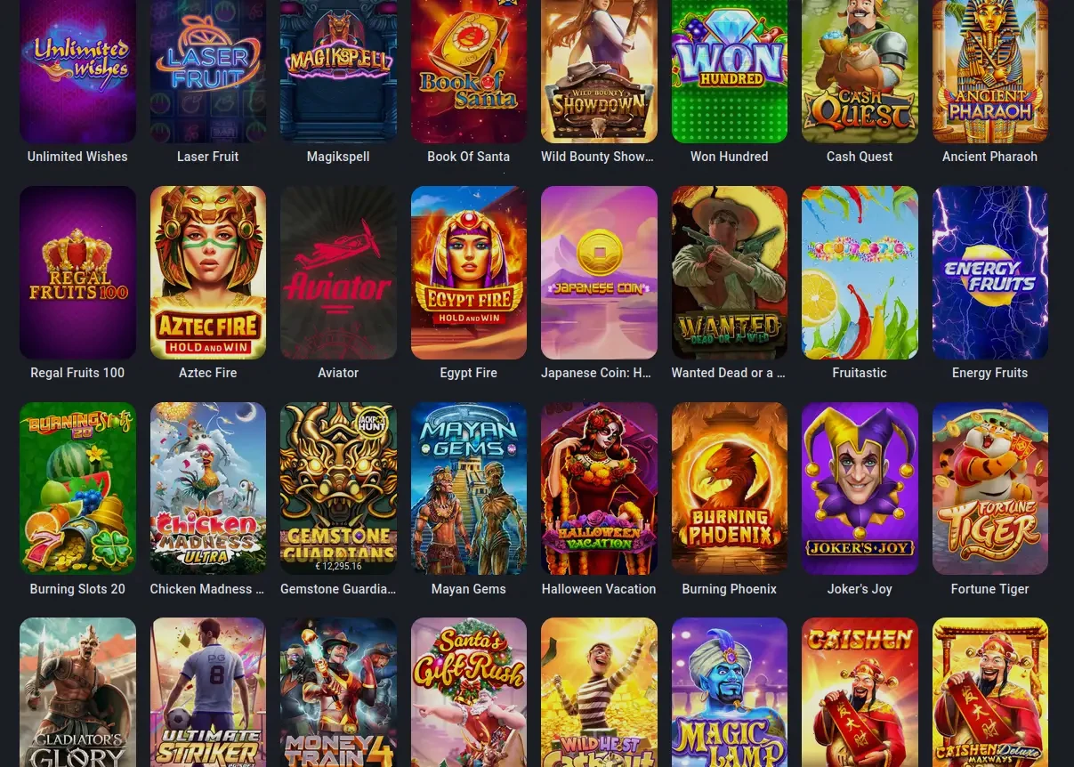 Batery mobile casino interface showing slot games on smartphone screen